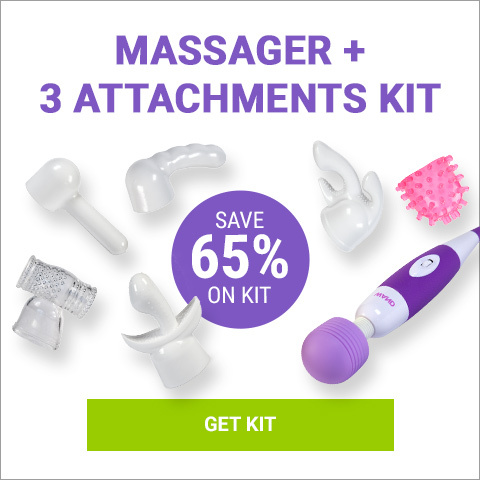 Save 65% on Massager and 3 Attachments Kit
