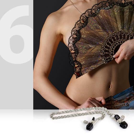 Wide tips nipple clamp set