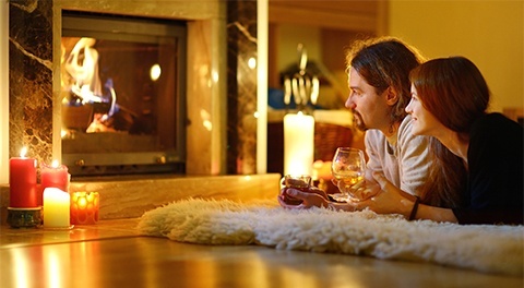 7. Make a romantic fire